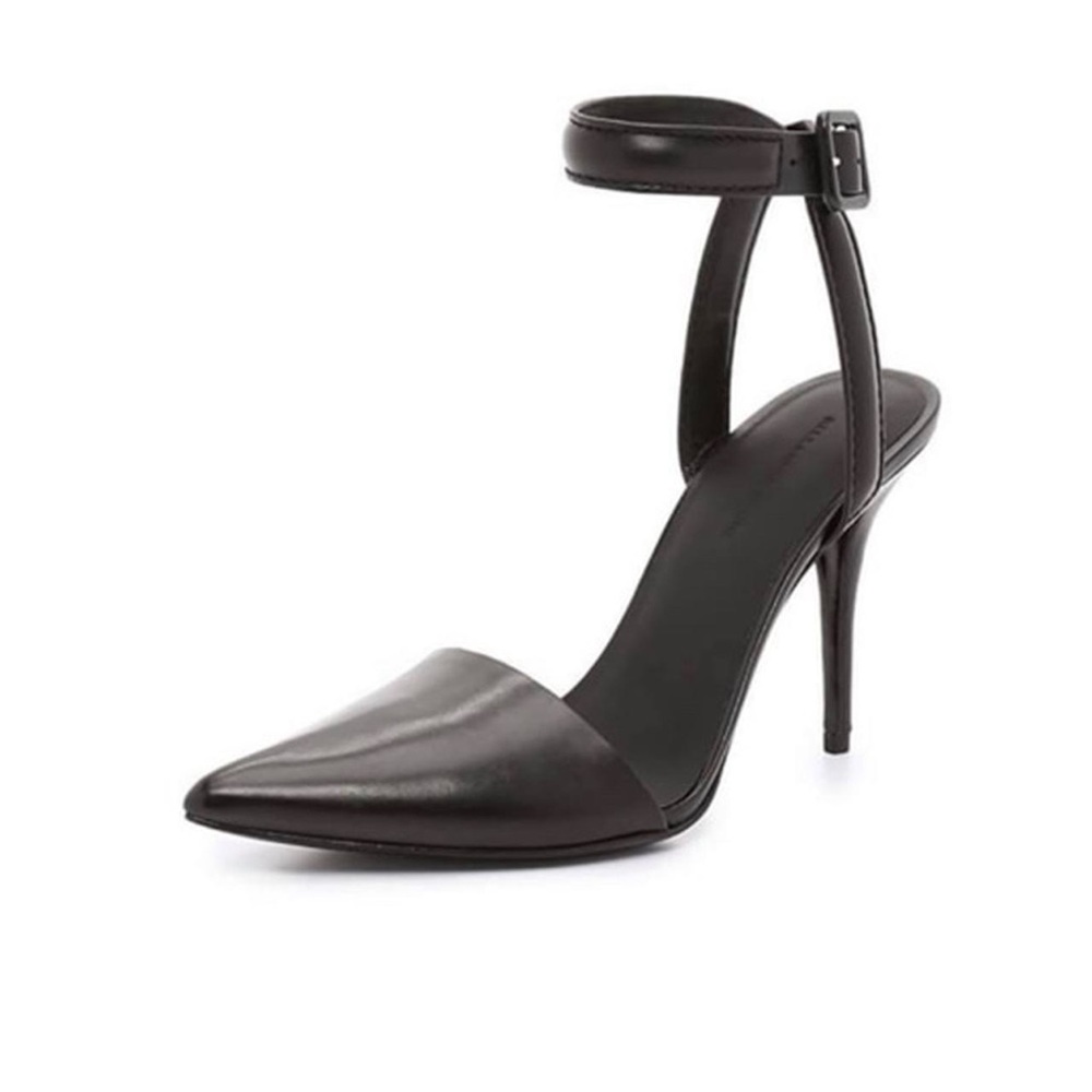 Alexander Wang Black Ankle Strap Heels